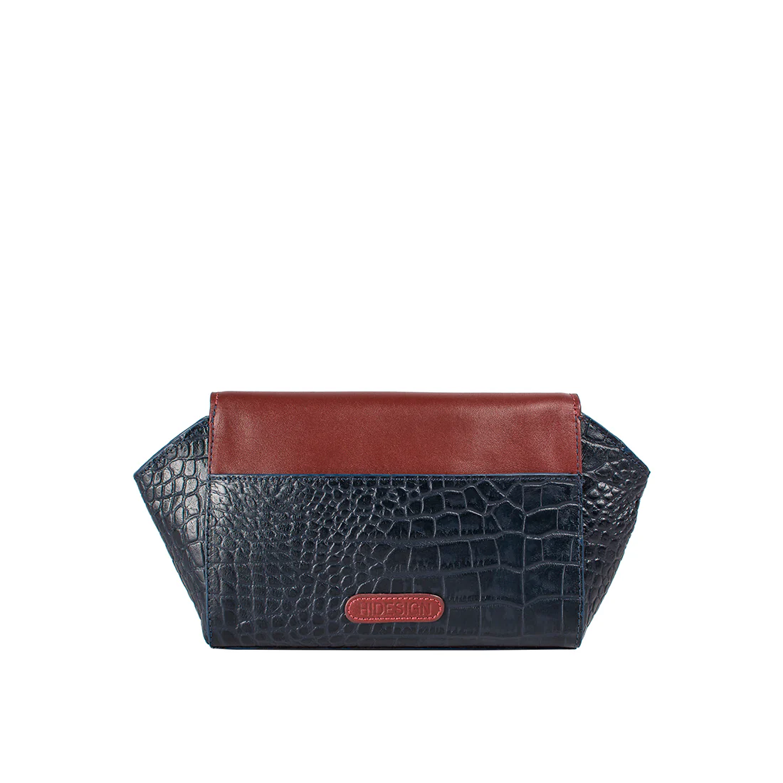 Ee Atria 04 Blue Leather Clutch Wallet - Image 3