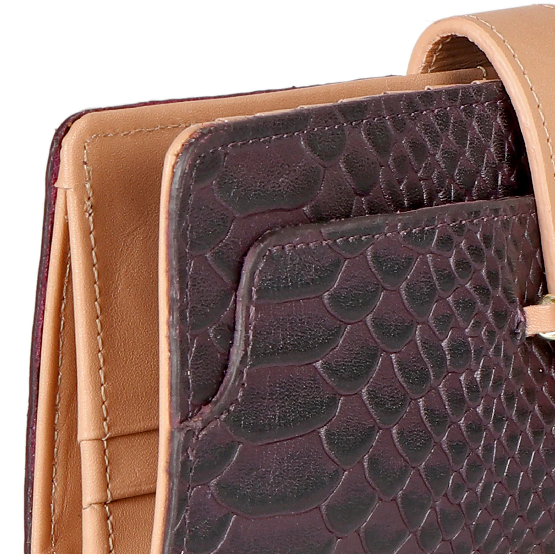 Ee Atria W1-M Violet Leather Bi-Fold Wallet - Image 3
