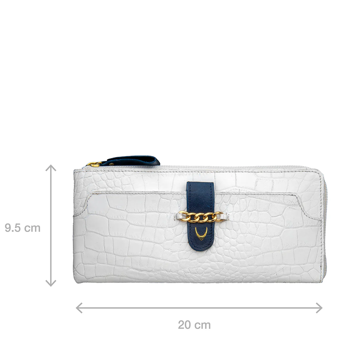 Ee Atria W2  White Leather Zip Around Wallet - Image 2