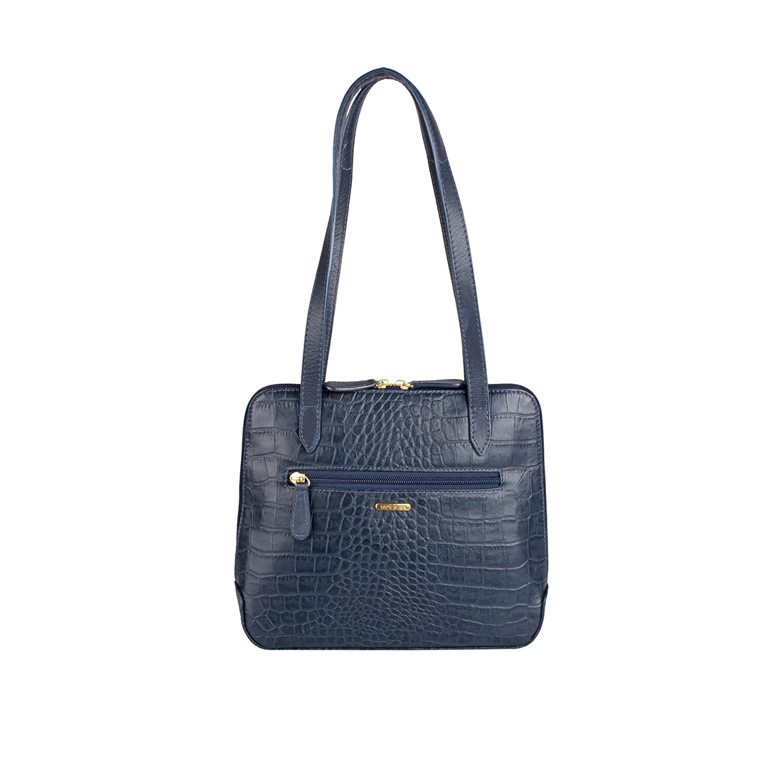 Ee Cindy Blue Leather Shoulder Bag - Image 3
