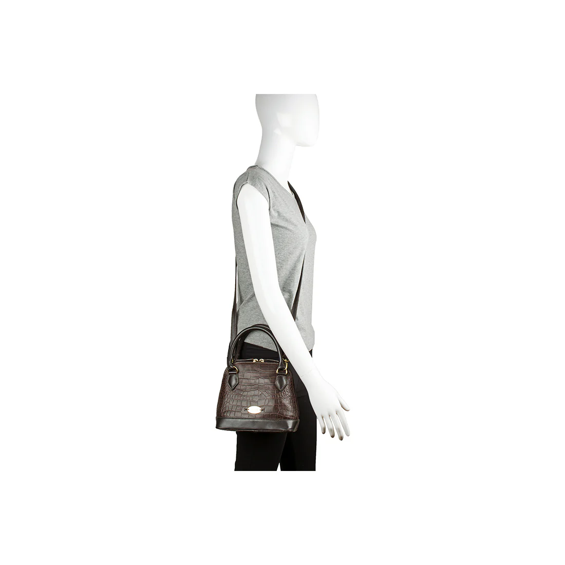 Ee Cleo 02 Brown Leather Sling Bag - Image 7