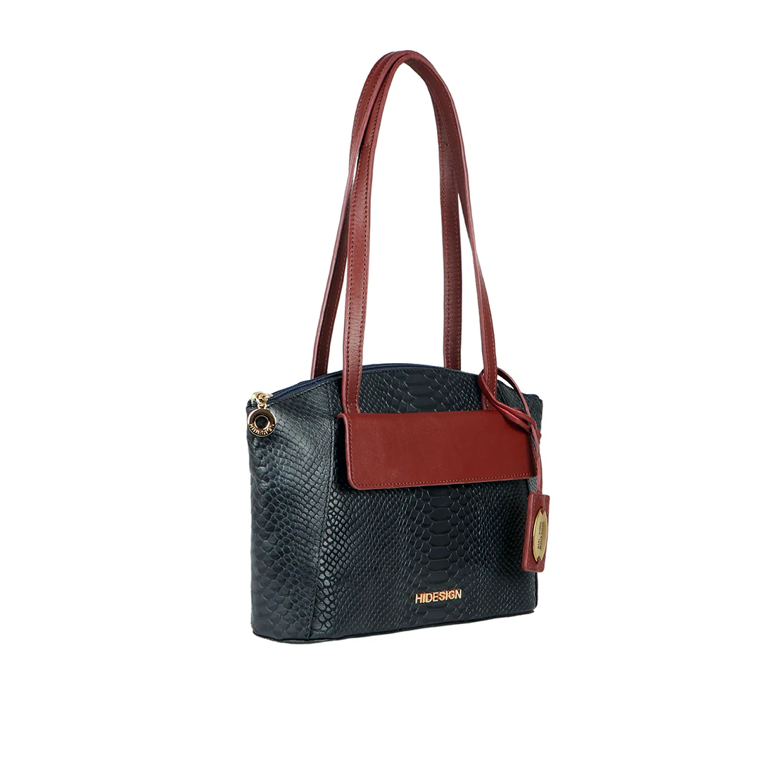 Ee Elinor 01 Blue Leather Shoulder Bag - Image 2