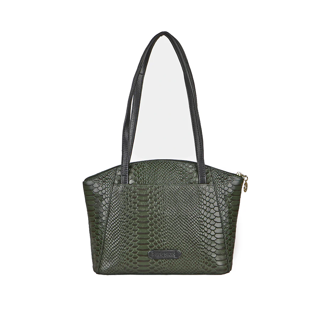 Ee Elinor 01 Green Leather Shoulder Bag - Image 3