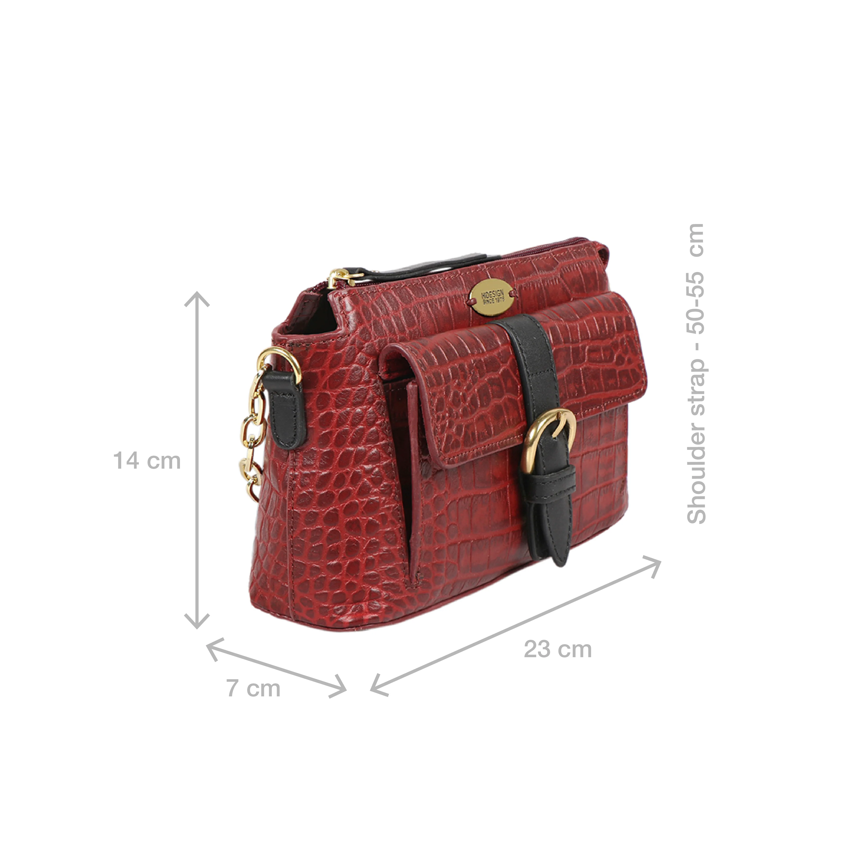 Ee Eliza 03 Red Leather Sling Bag - Image 2