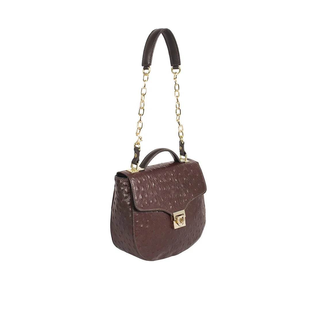 Ee Elsa Brown Leather Satchel - Image 2