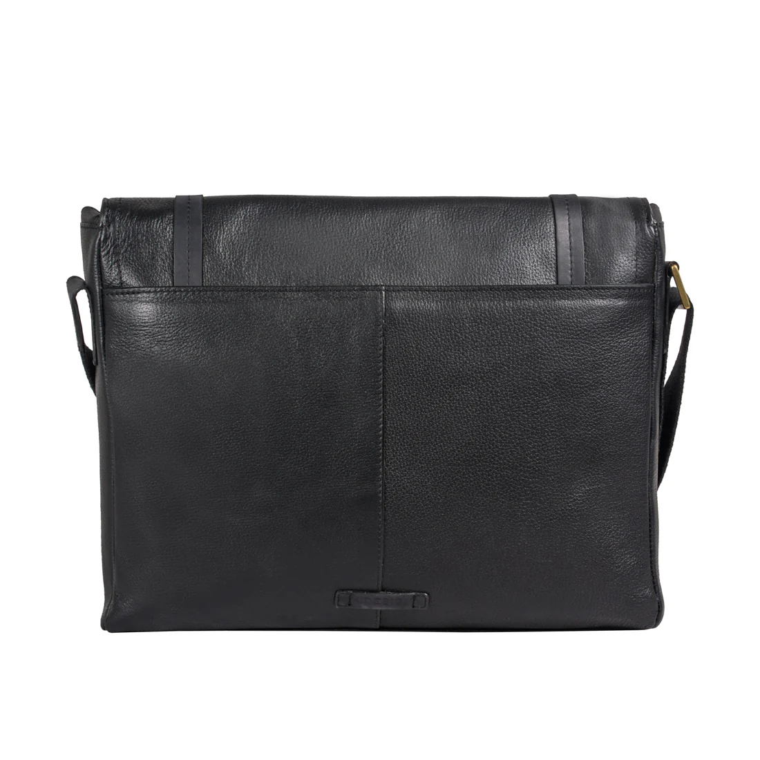 Ee Fleet Street3 Black Leather Messenger Bag - Image 4