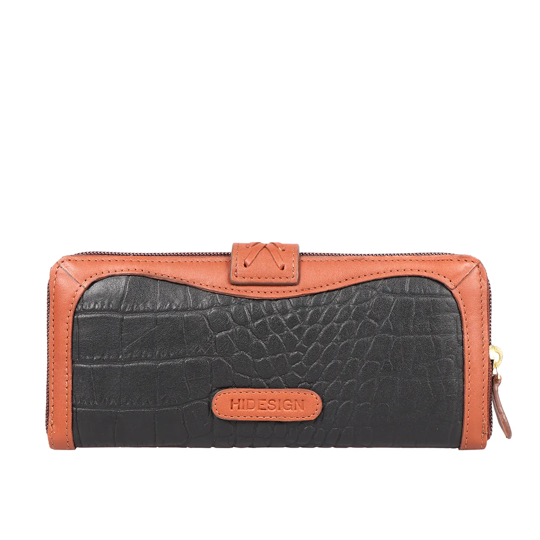 Ee Frieda W2-M Black Leather Zip Around Wallet - Image 3