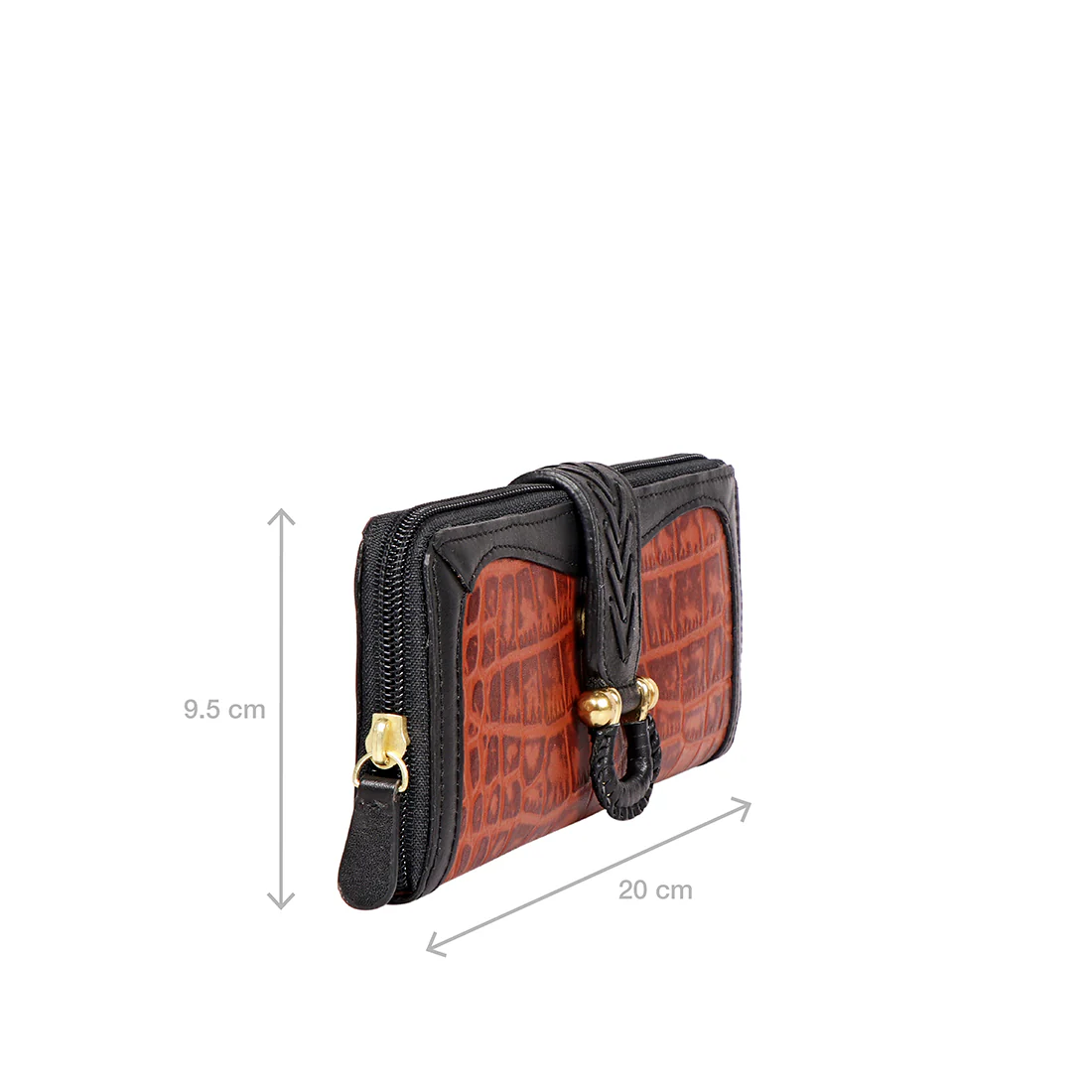 Ee Frieda W2-M Tan Leather Zip Around Wallet - Image 2