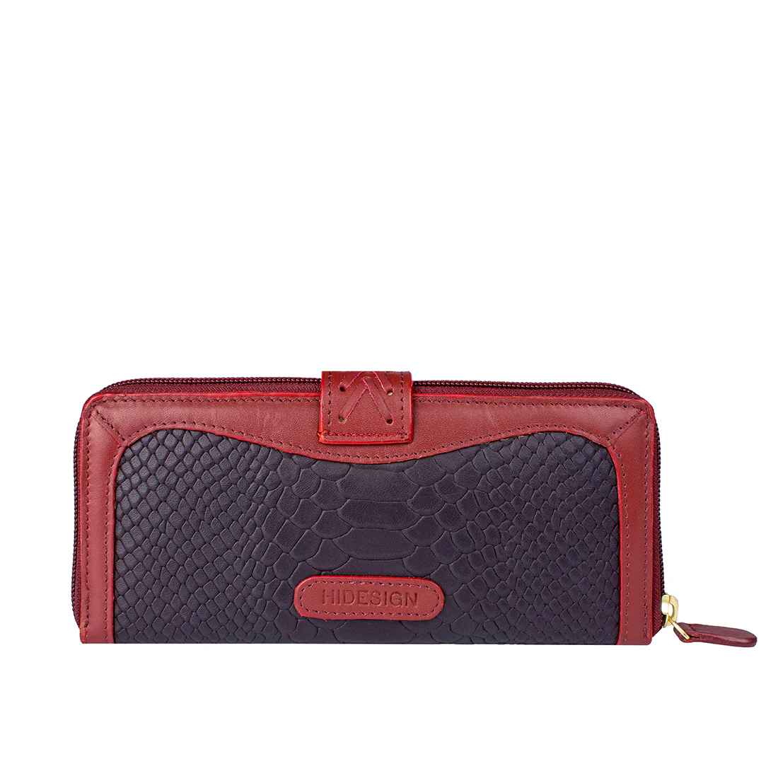 Ee Frieda W2  Purple Leather Zip Around Wallet - Image 3