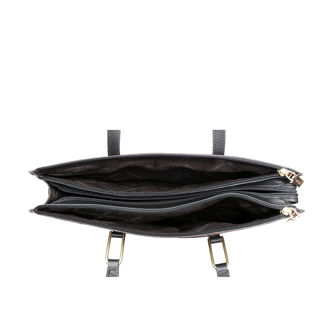Ee Fuschia 03 Brown Leather Tote Bag - Image 4