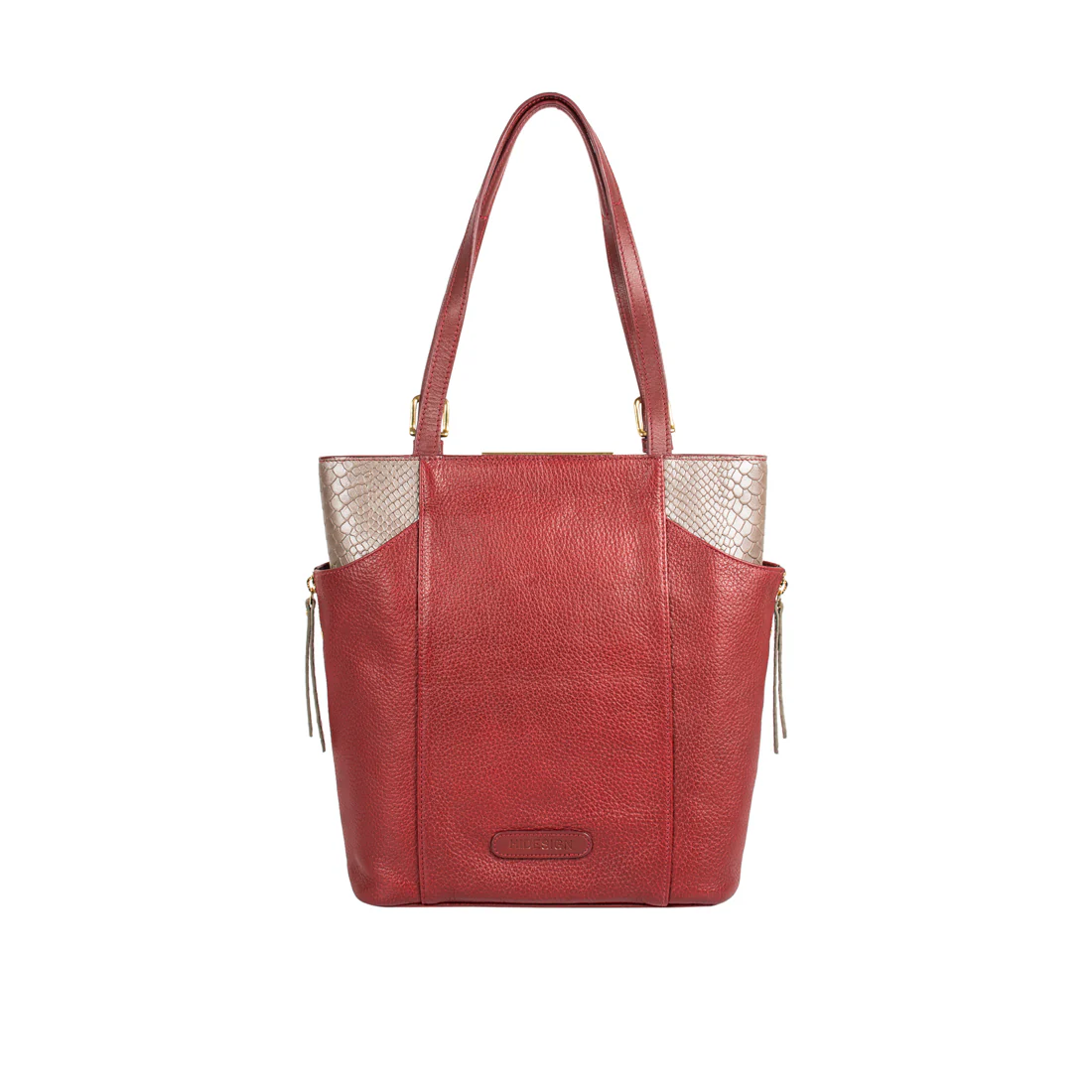 Ee Gemini 02 Red Leather Tote Bag - Image 4
