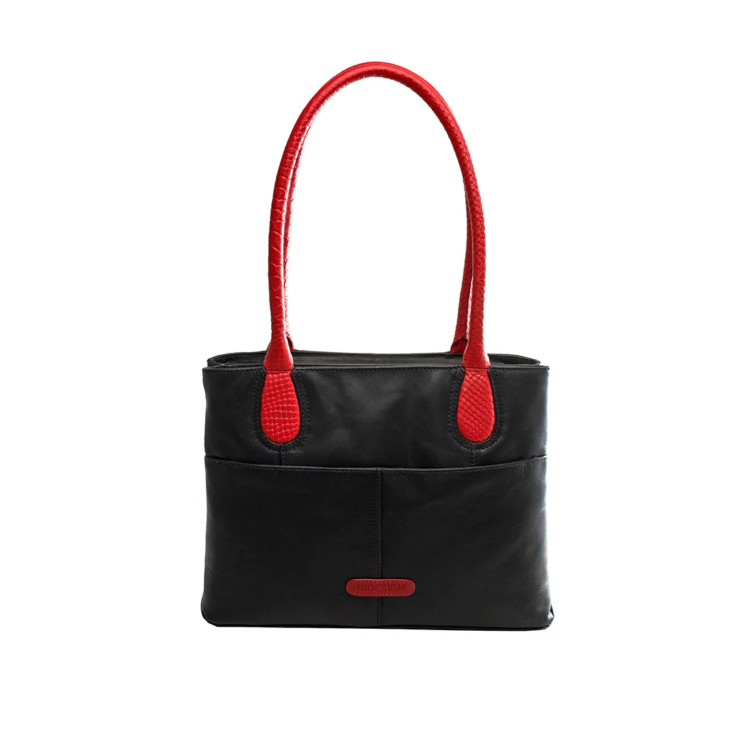 Ee Halley 01 Black Leather Tote Bag - Image 3