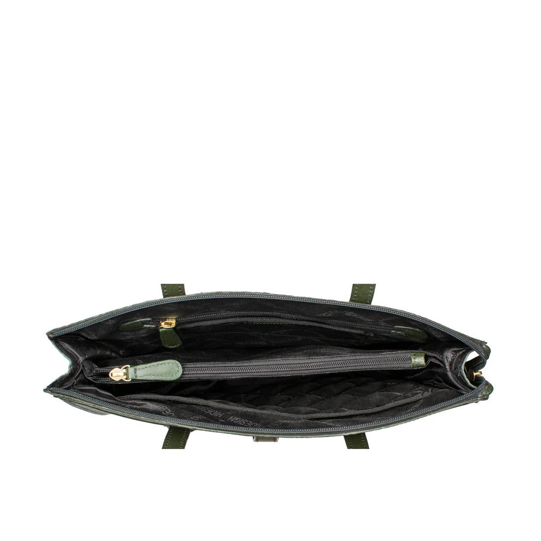 Ee Hong Kong 01 Green Leather Tote Bag - Image 5