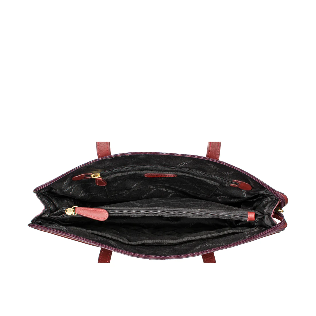 Ee Hong Kong 01 Purple Leather Tote Bag - Image 4