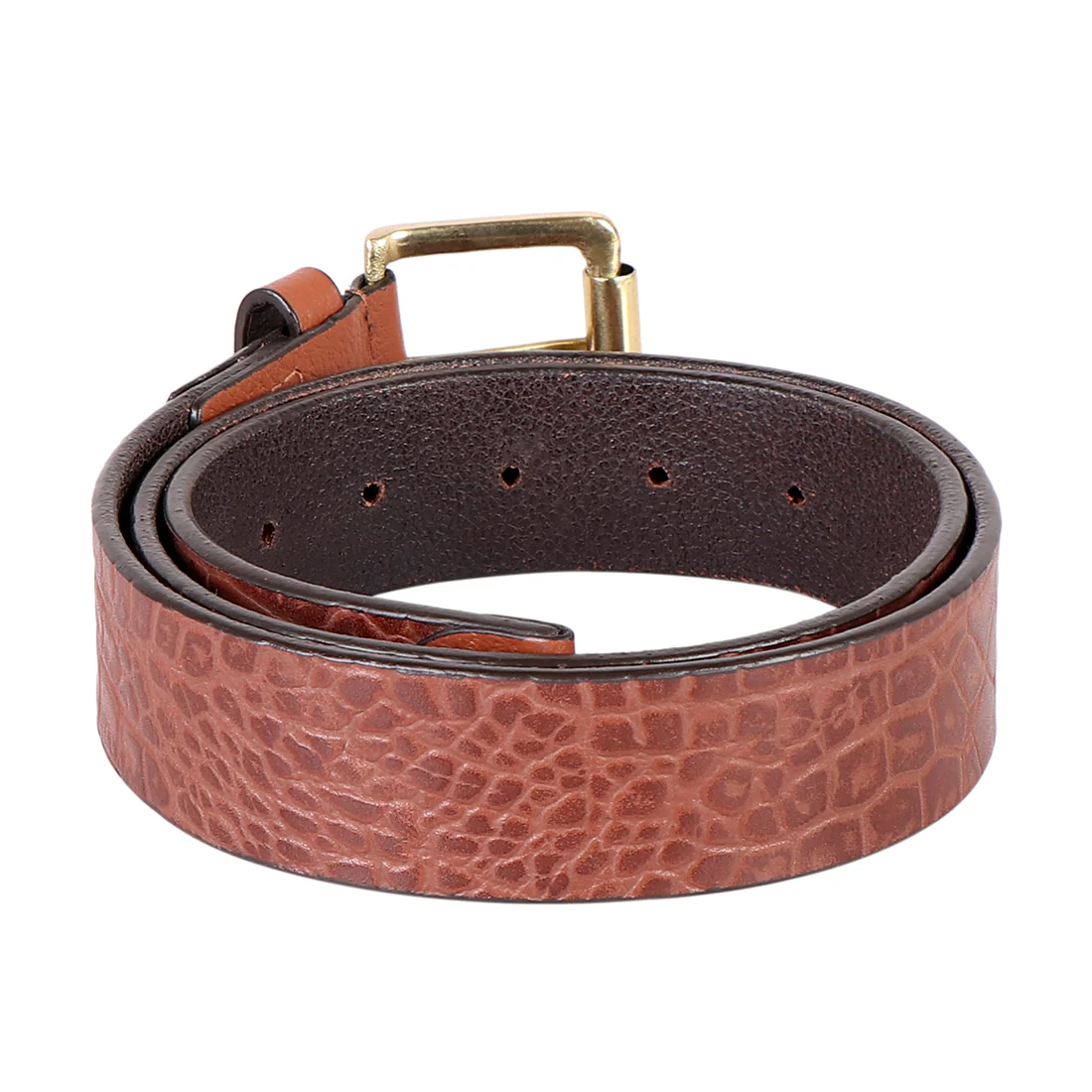 Ee Inhouse 1 Men's Tan Non Reversible Leather Belt - Image 2