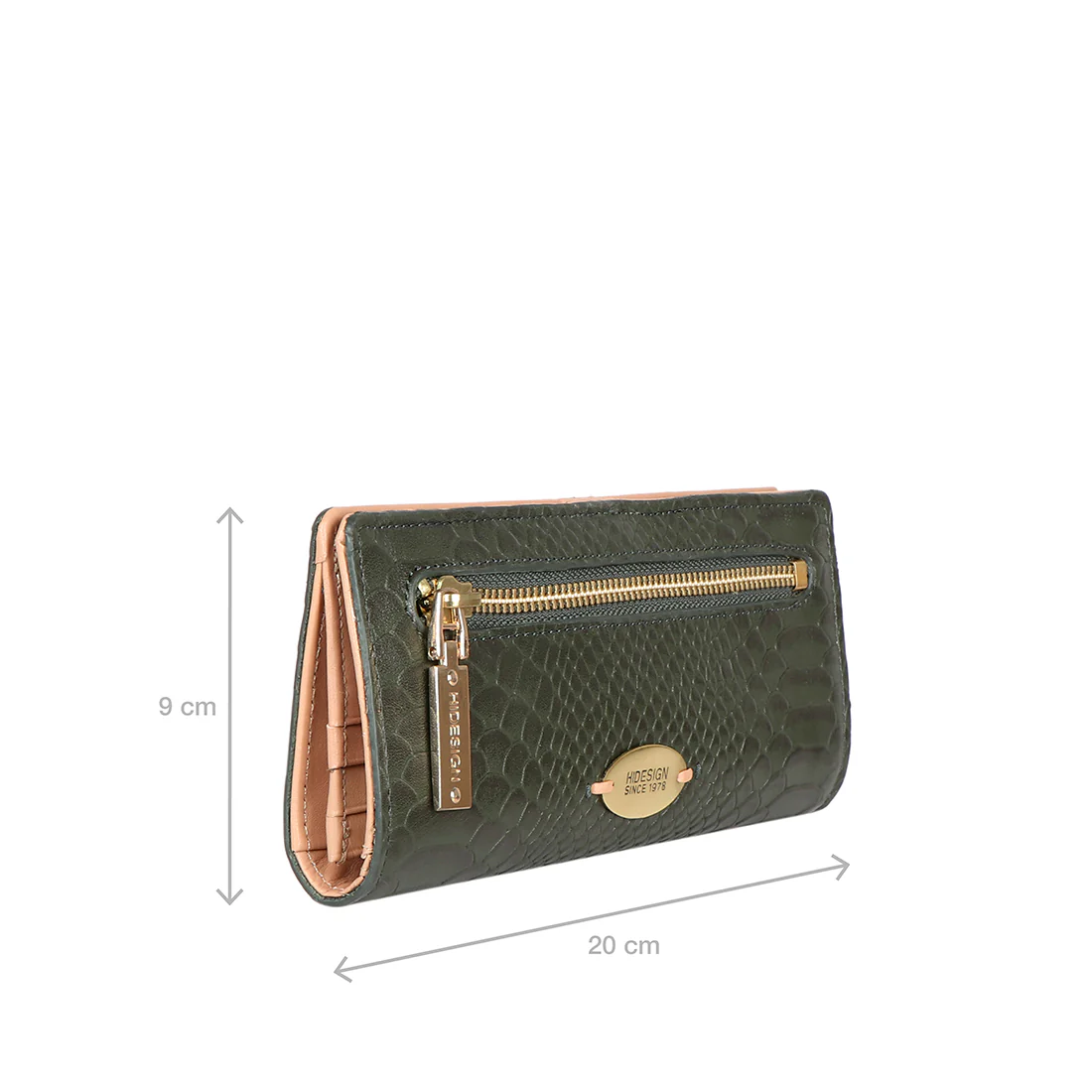 Ee Jupiter W1-M Green Leather Bi-Fold Wallet - Image 2