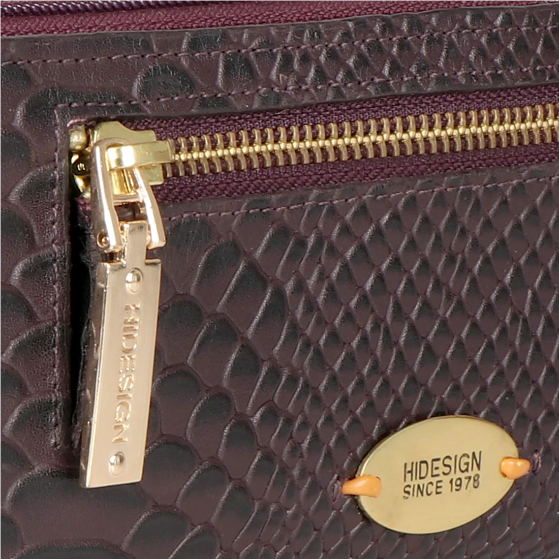 Ee Jupiter W2-M Violet Leather Zip Around Wallet - Image 4