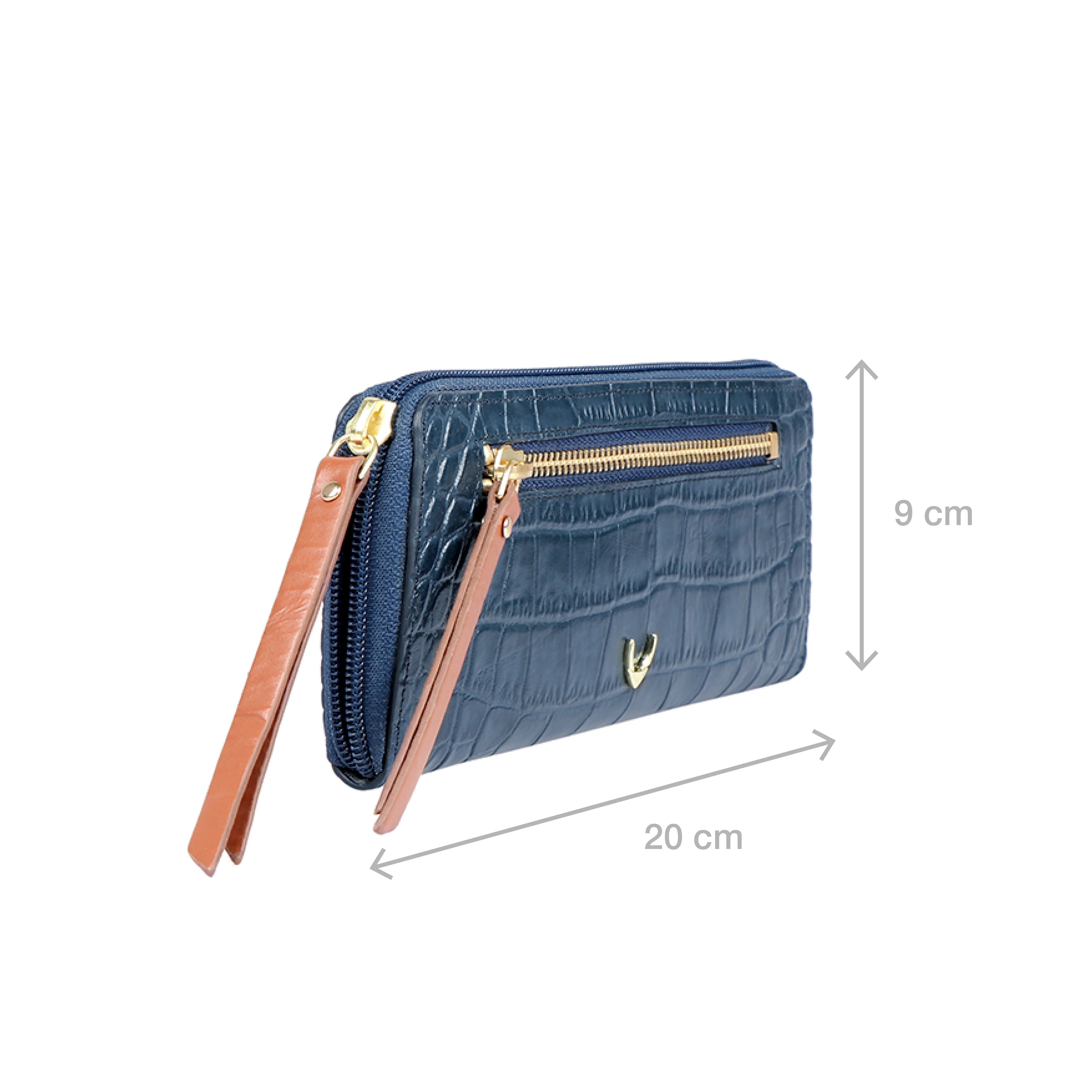 Ee Jupiter W2  Blue Leather Zip Around Wallet - Image 3