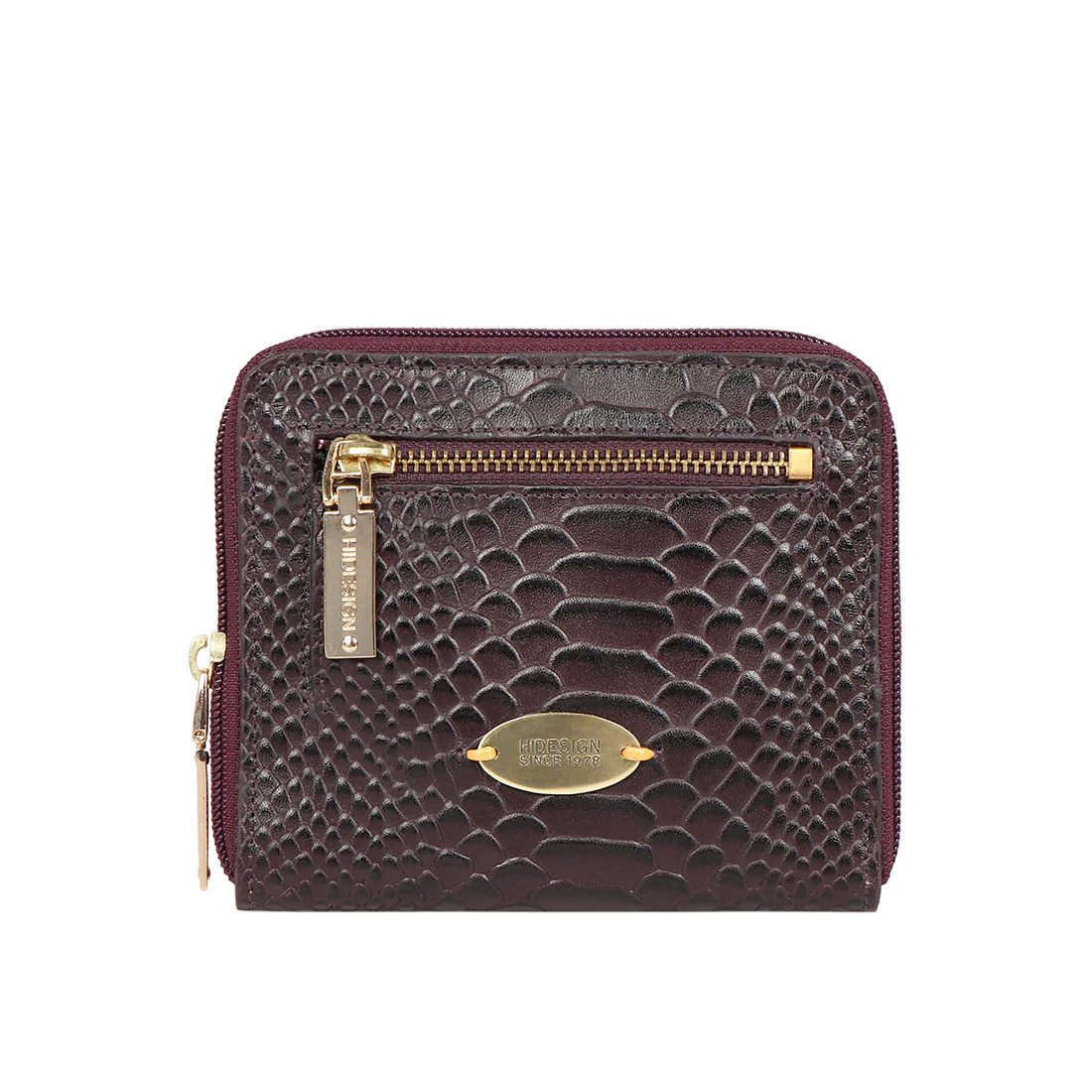 Ee Jupiter W3-M Violet Leather Zip Around Wallet