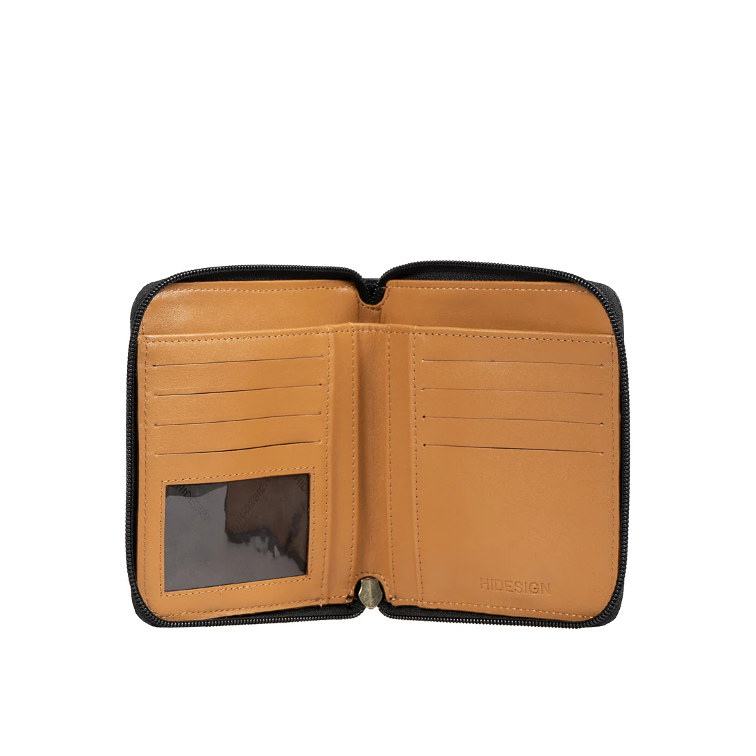Ee Jupiter W3-M Black Leather Zip Around Wallet - Image 6