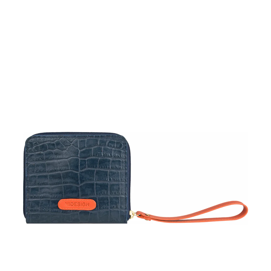 Ee Jupiter W3  Blue Leather Zip Around Wallet - Image 4