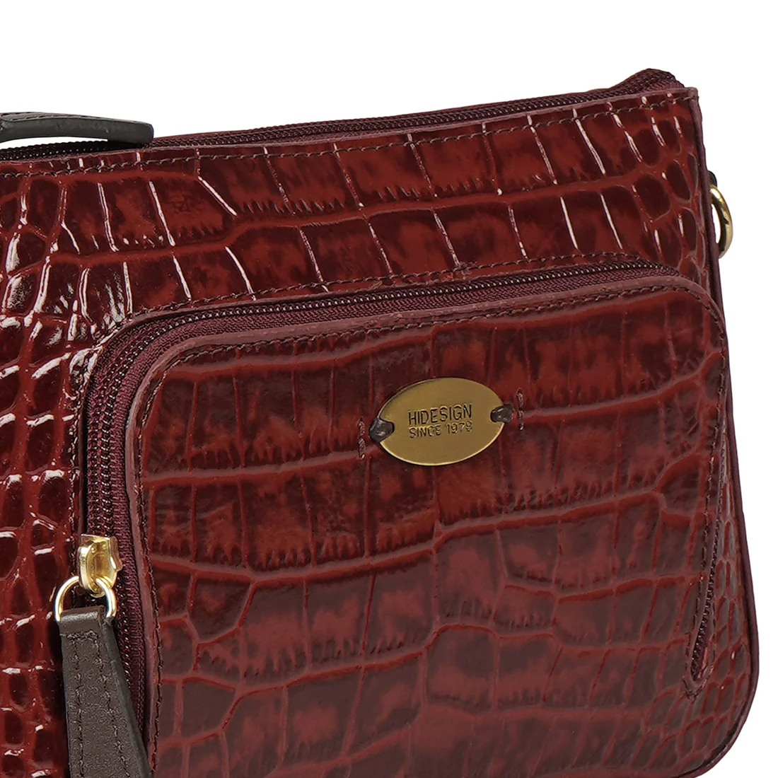Ee Katniss 01 Red Leather Sling Bag - Image 4