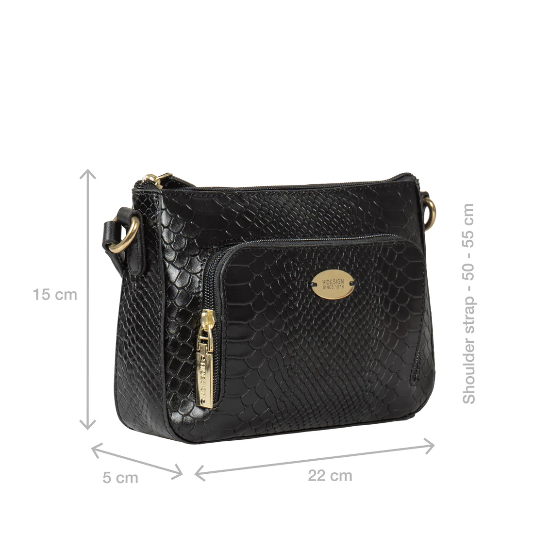 Ee Katniss 01 Black Leather Sling Bag - Image 4