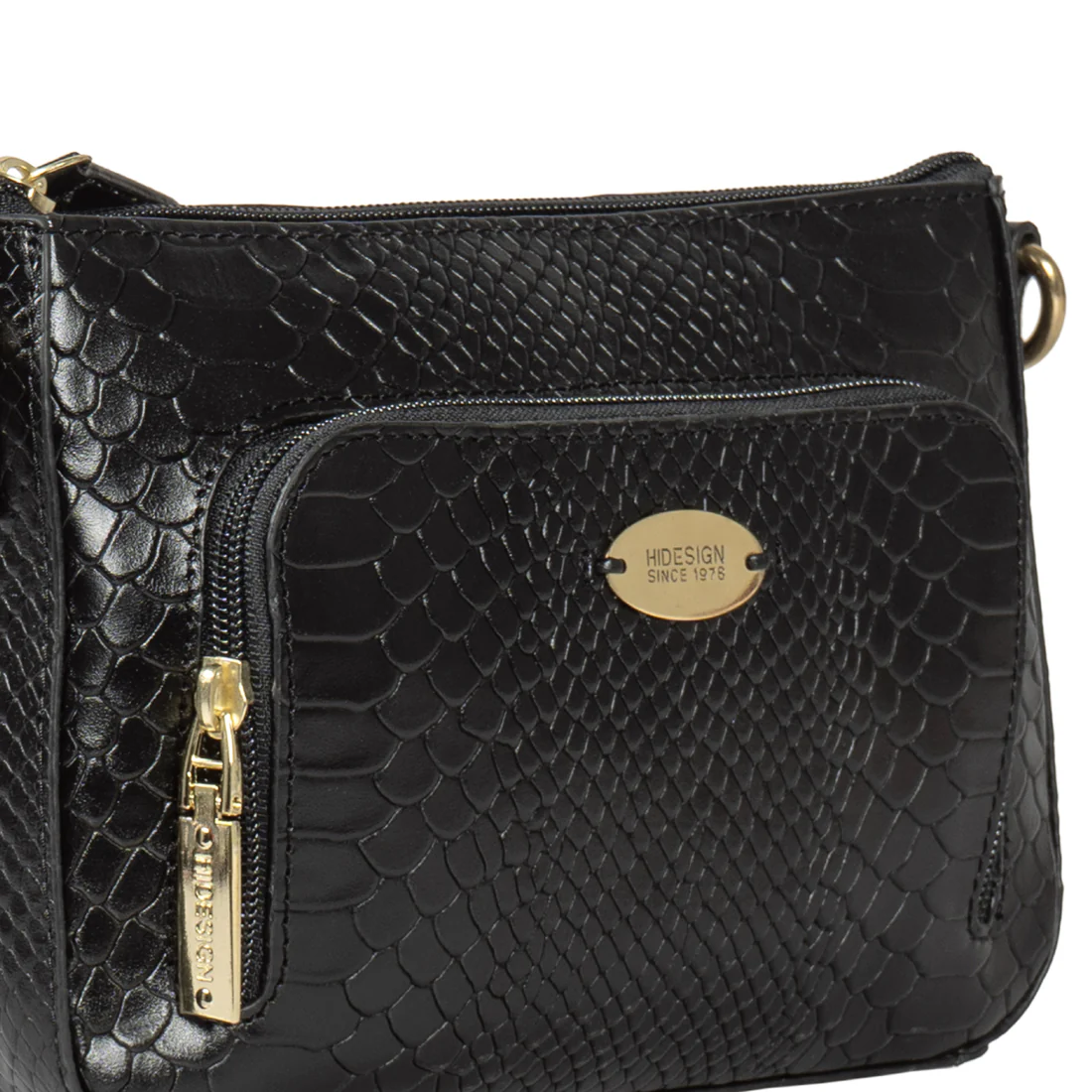 Ee Katniss 01 Black Leather Sling Bag - Image 6