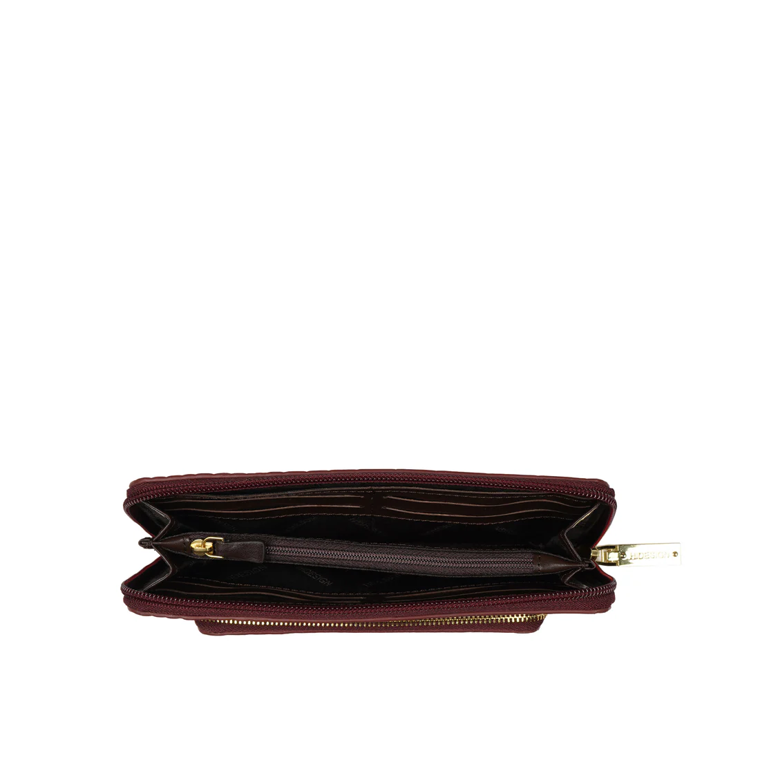 Ee Katniss W1-M Red Leather Zip Around Wallet - Image 5
