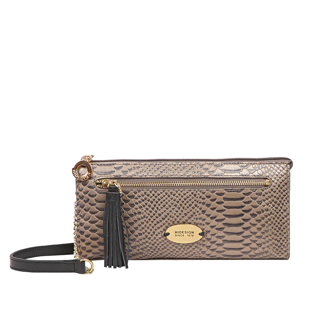 Ee Kuhulu 01 Grey Leather Sling Bag