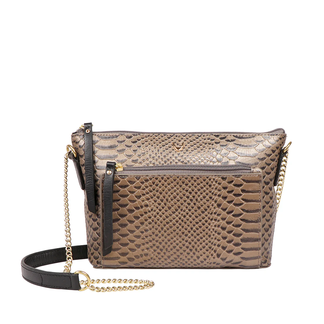 Ee Kuhulu 03 Grey Leather Sling Bag