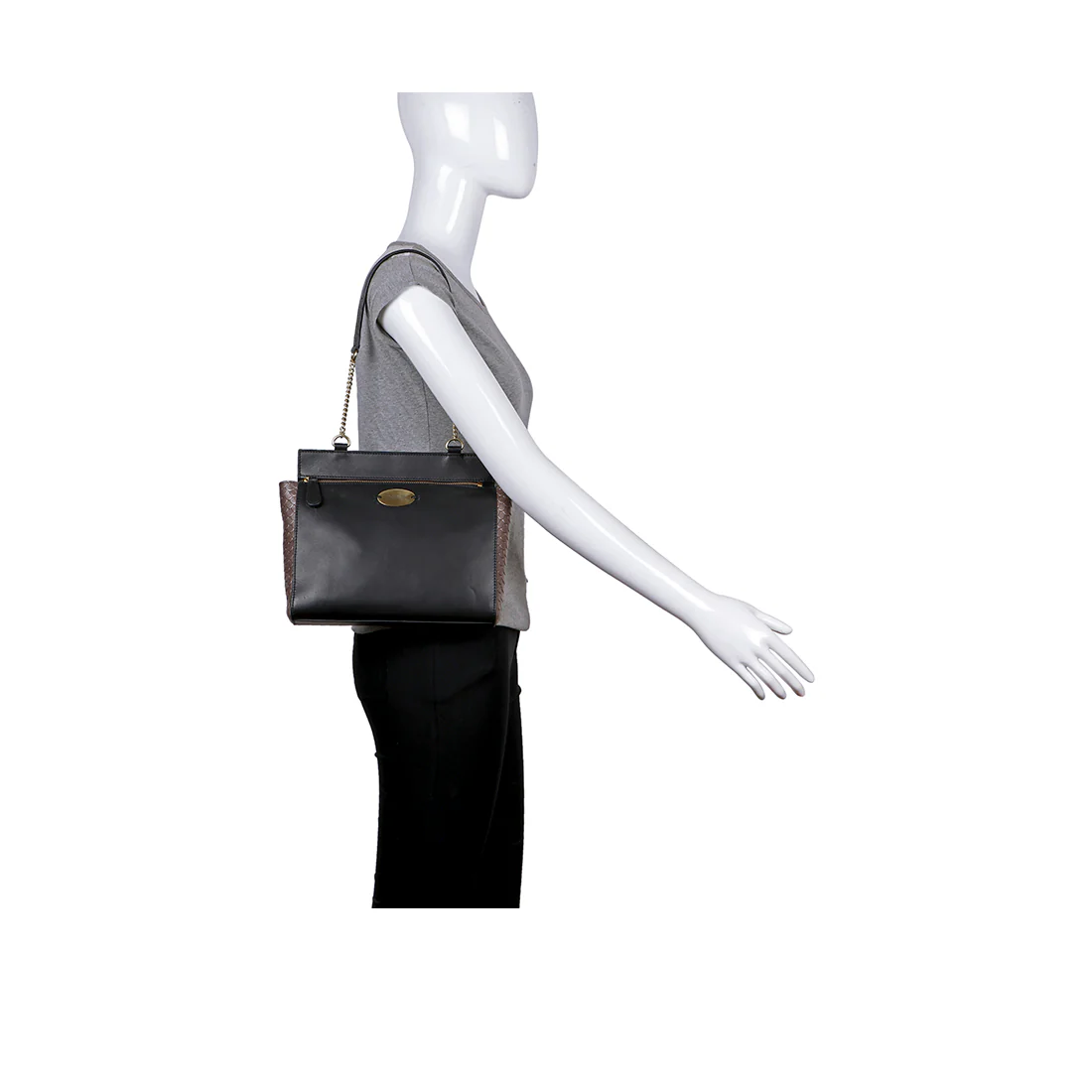 Ee Kuhulu 04 Black Leather Shoulder Bag - Image 5