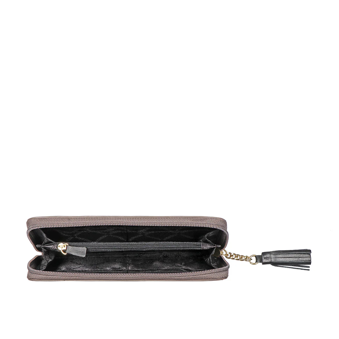 Ee Kuhulu W1 Grey Leather Zip Around Wallet - Image 4