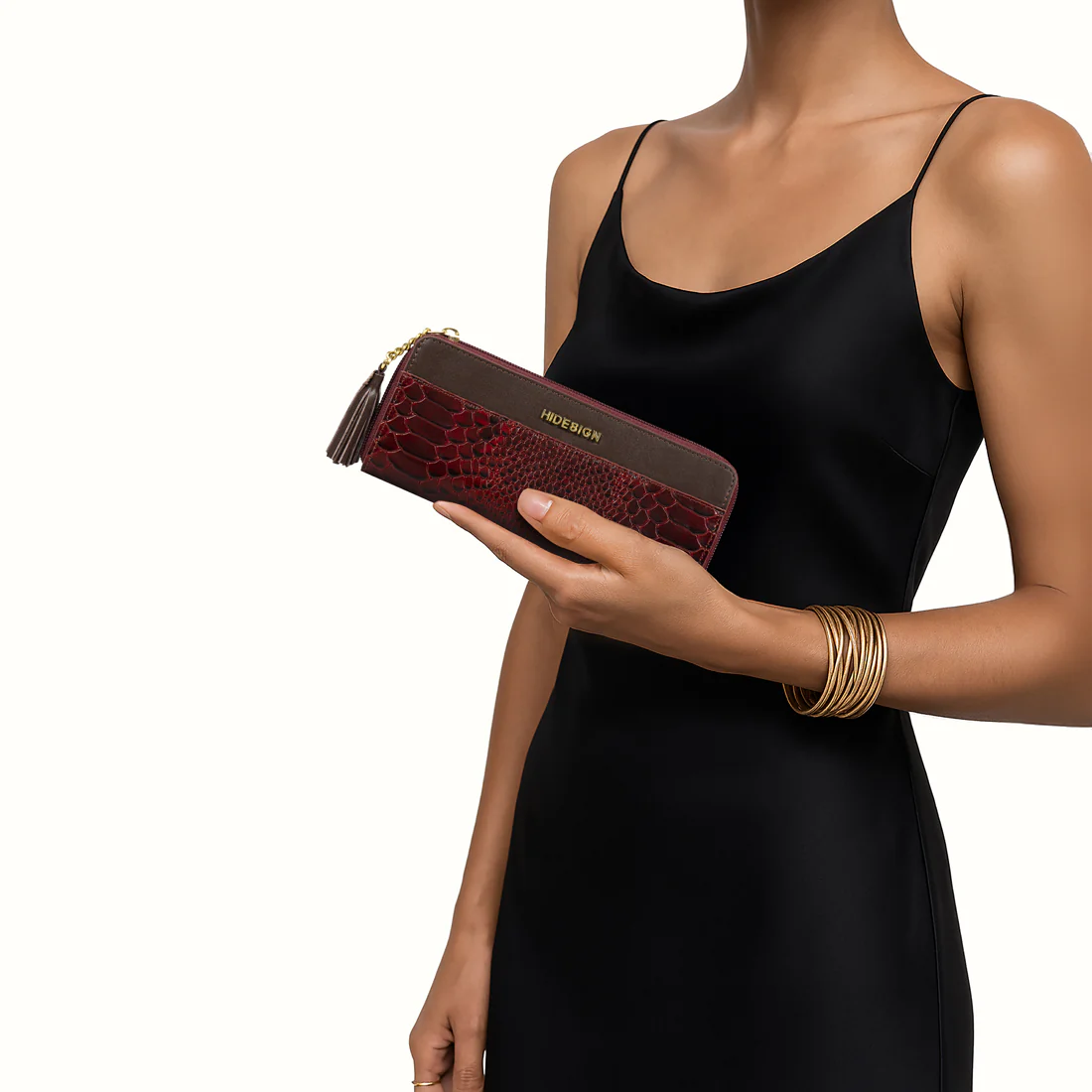 Ee Kuhulu W1 Marsala Leather Zip Around Wallet - Image 2