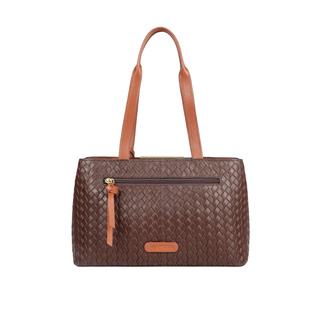 Ee Leo 01 Brown Leather Tote Bag - Image 3