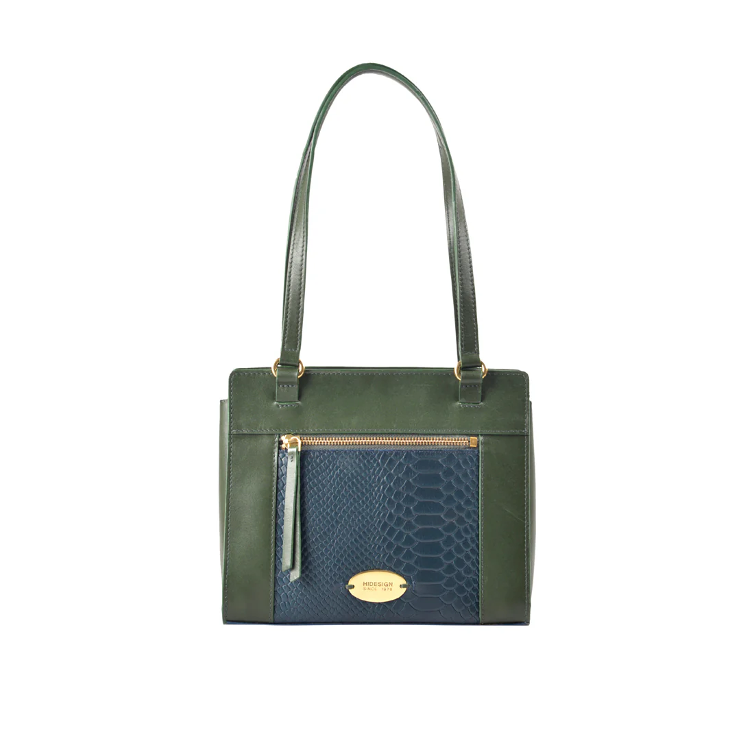 Ee Libra 01 Blue Leather Shoulder Bag - Image 2