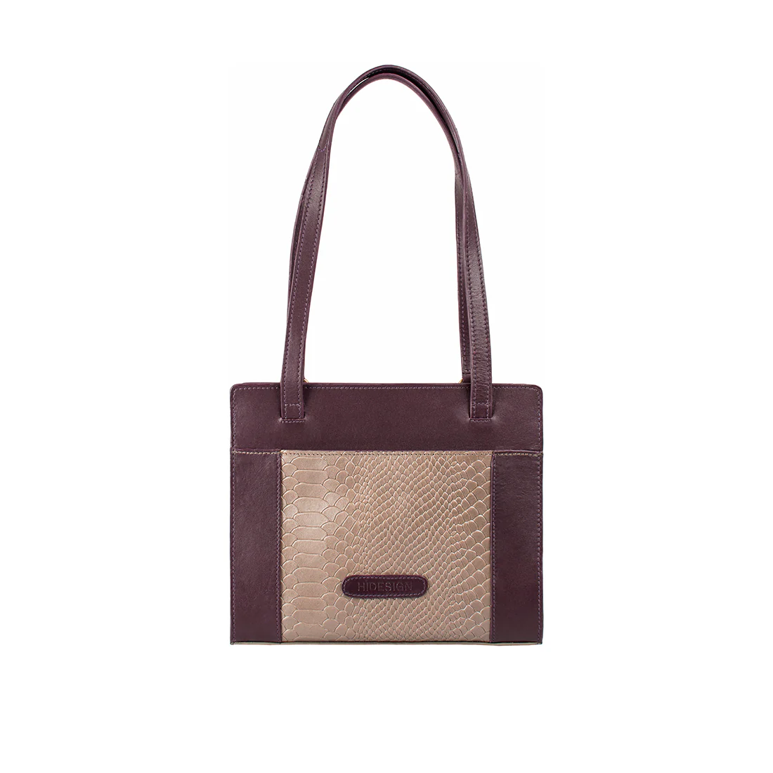Ee Libra 01 Purple Leather Shoulder Bag - Image 3
