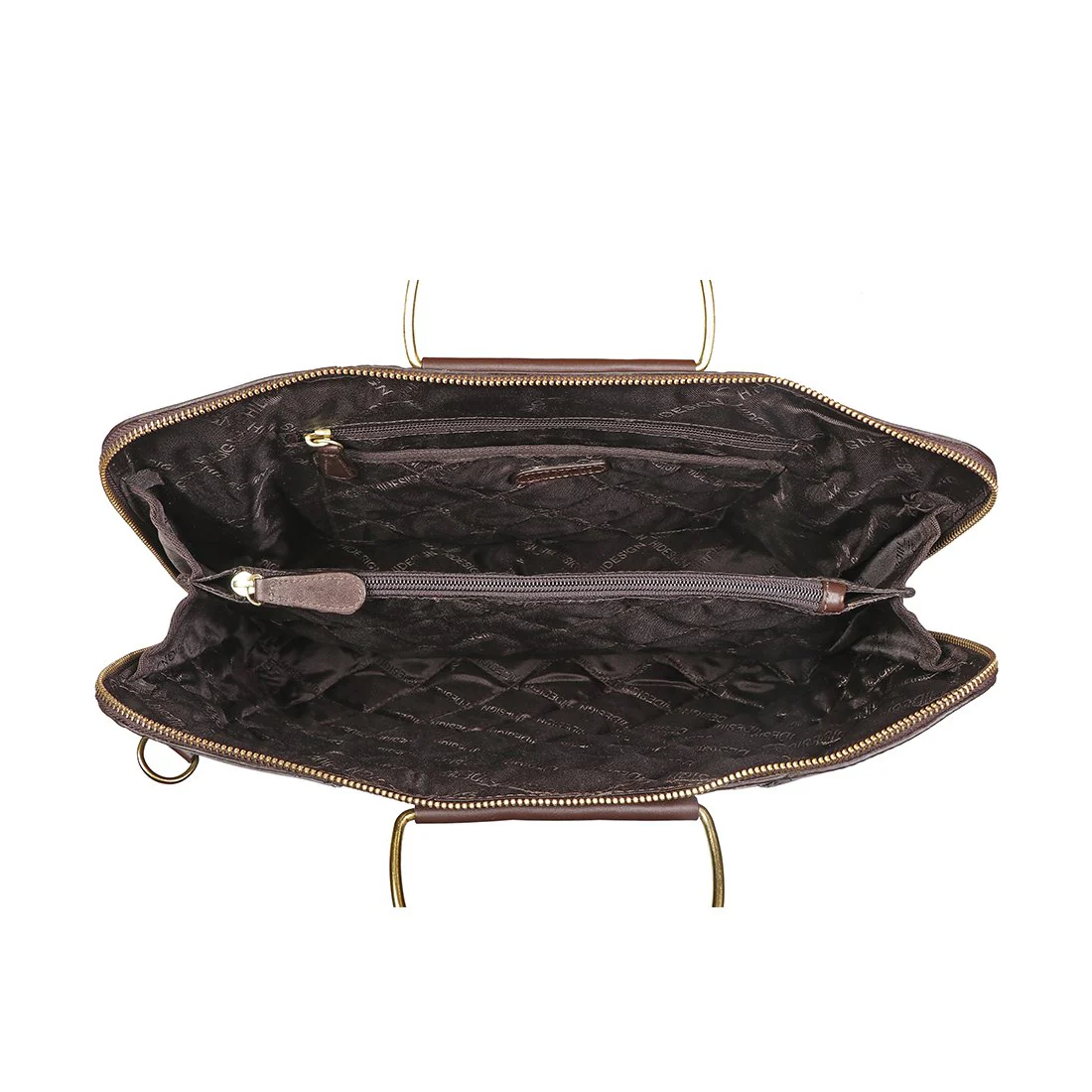 Ee Linda 01 Brown Leather Laptop Bag - Image 4