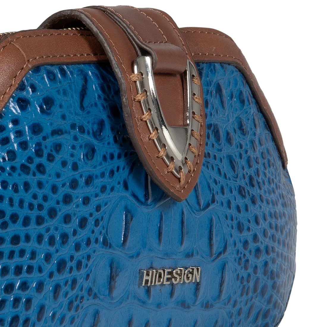 Ee Liya W1-M Blue Leather Clutch - Image 6
