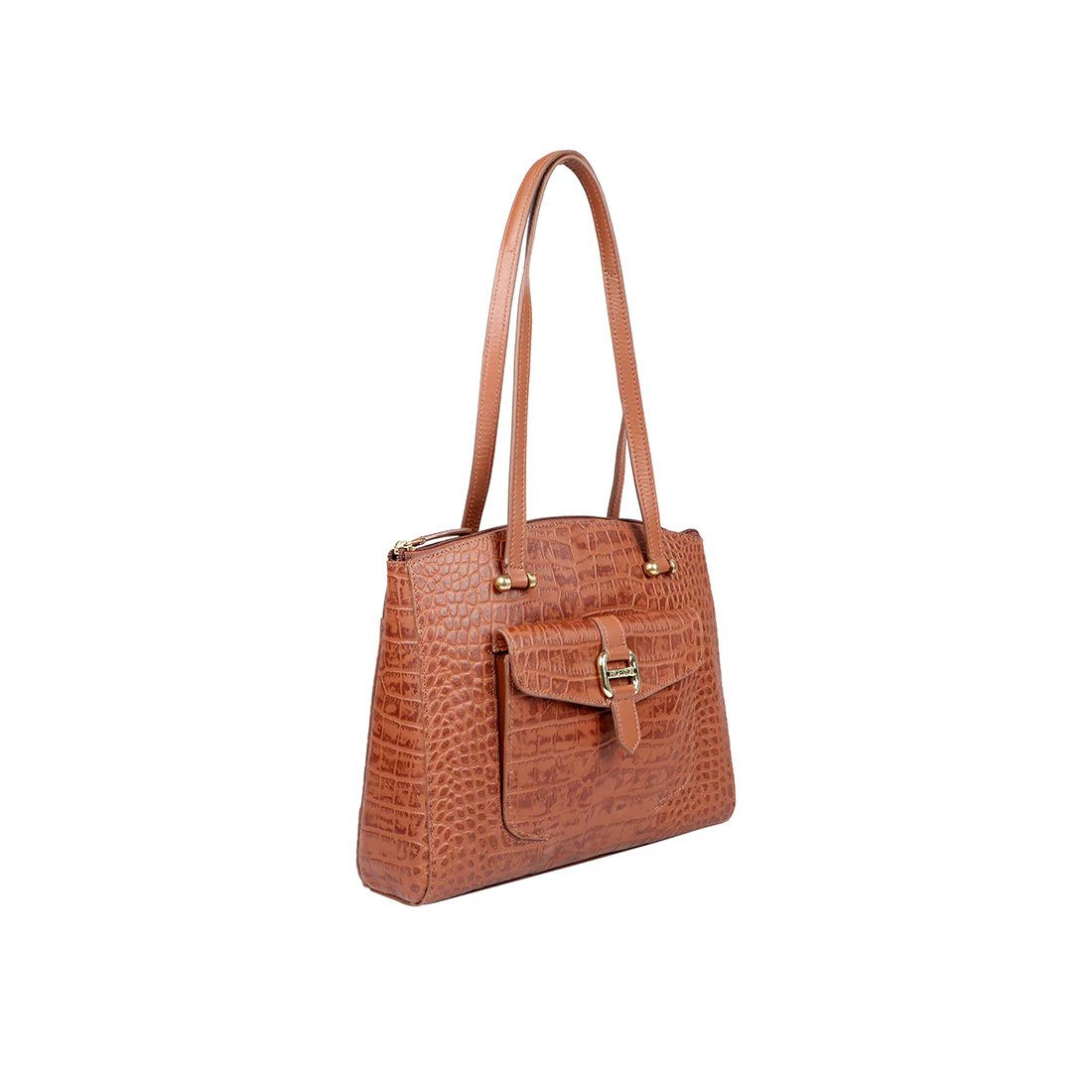 Ee Lotus 02 Tan Leather Tote Bag - Image 2