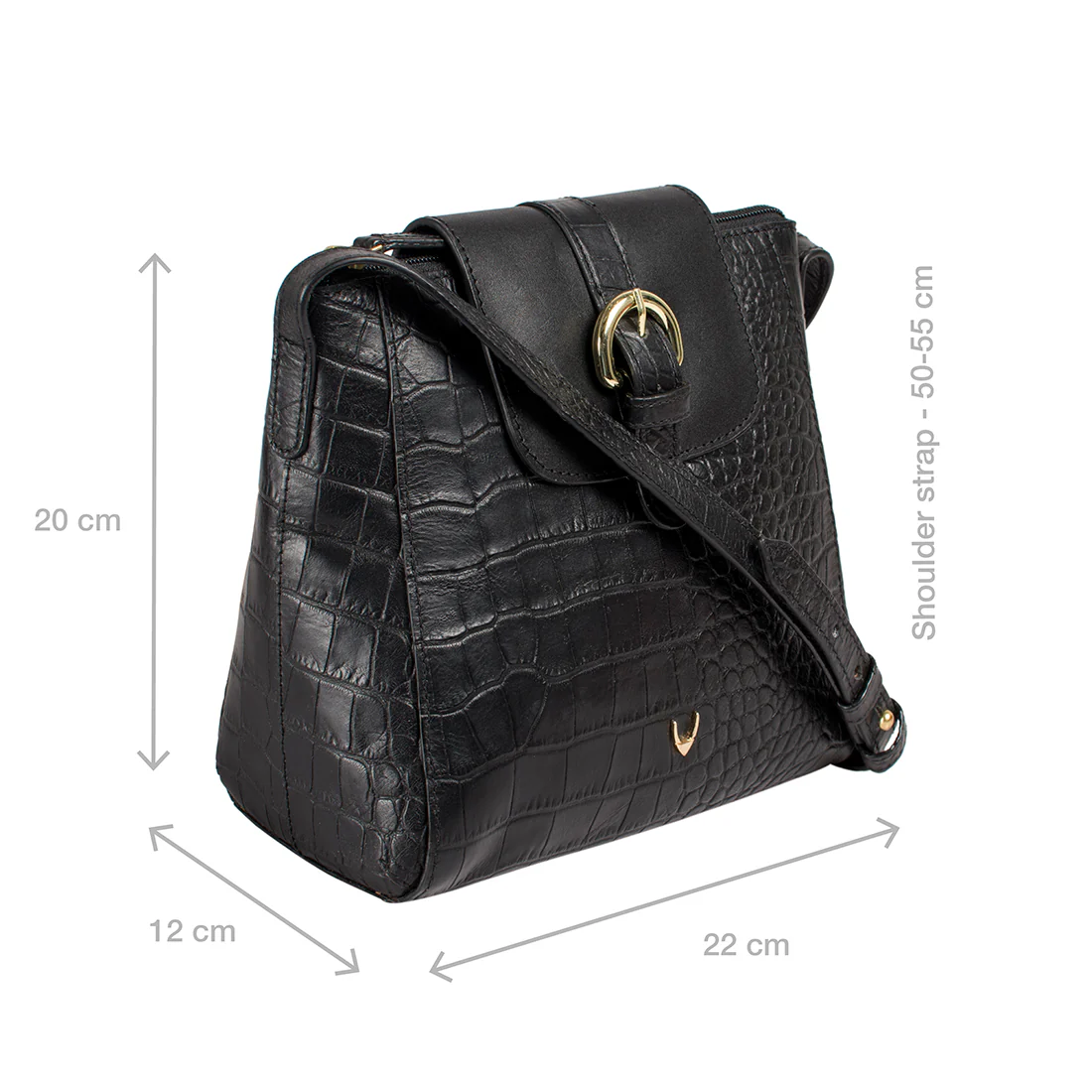 Ee Lyra Black Leather Sling Bag - Image 2