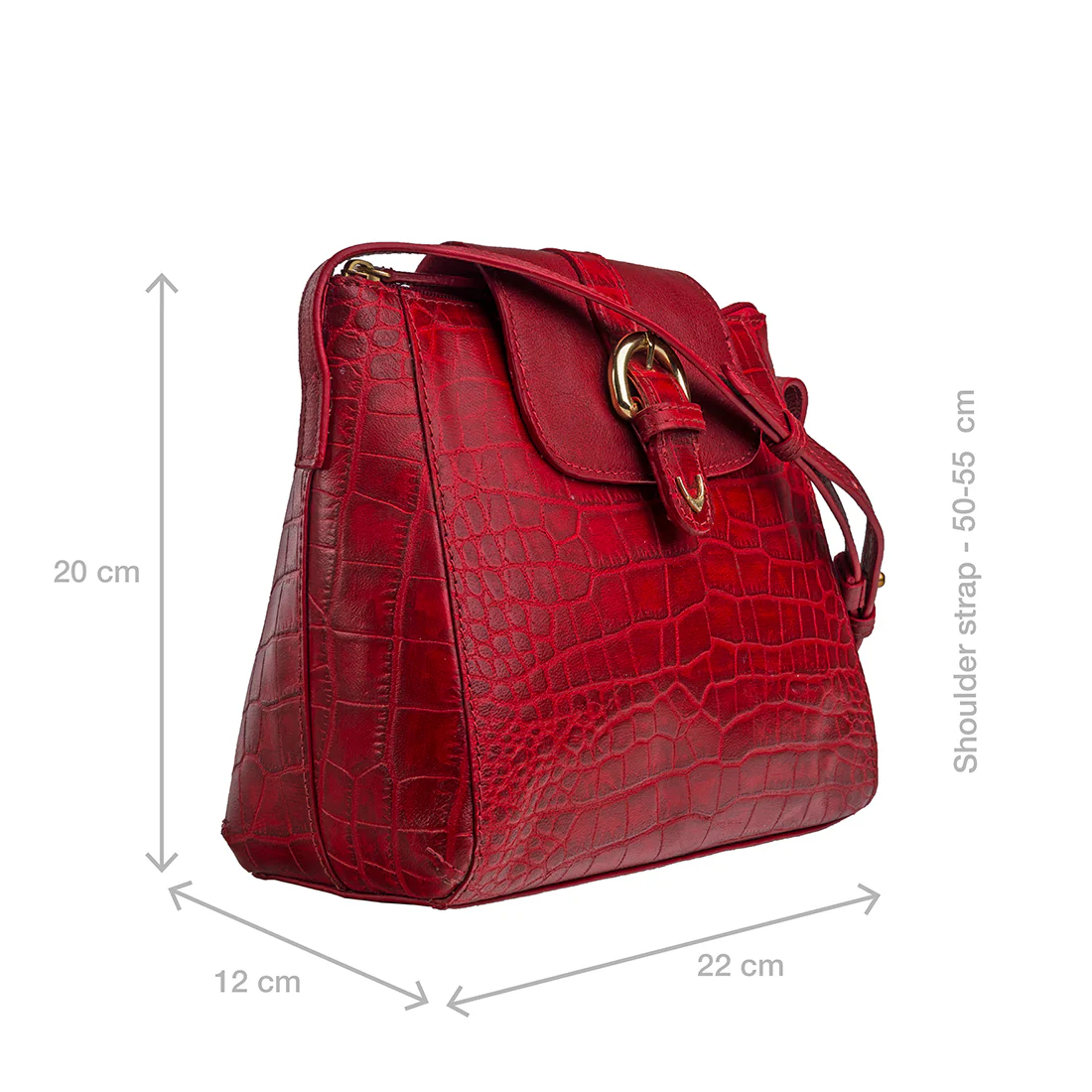 Ee Lyra Red Leather Sling Bag - Image 2