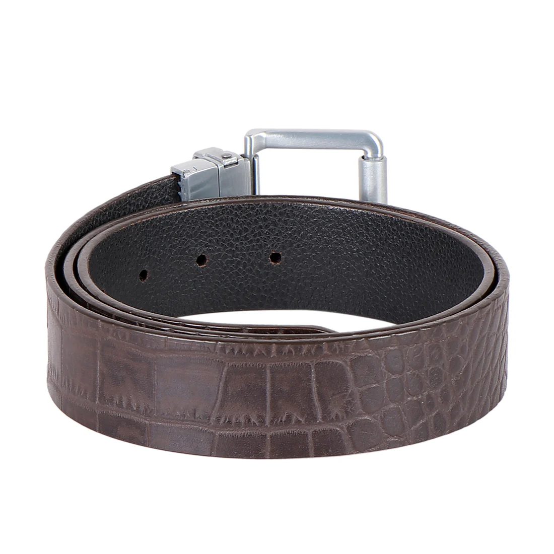 Ee Mateo Men's Brown Reversible Leather Belt - Image 2