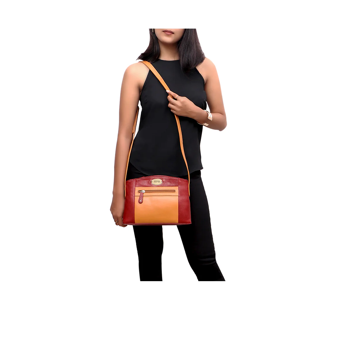 Ee Menera 03 Red Leather Crossbody