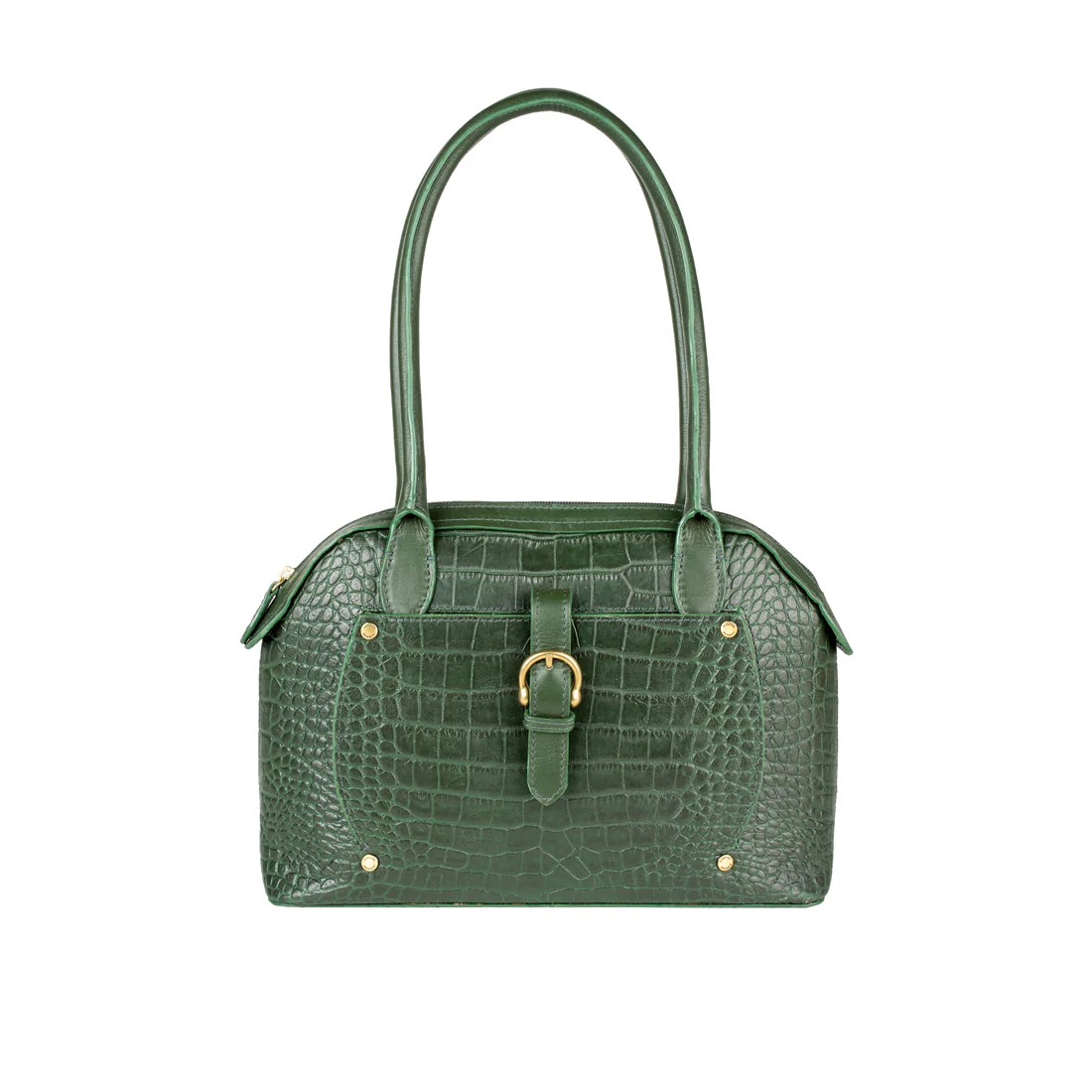 Ee Mercury 01 Green Leather Tote Bag - Image 2
