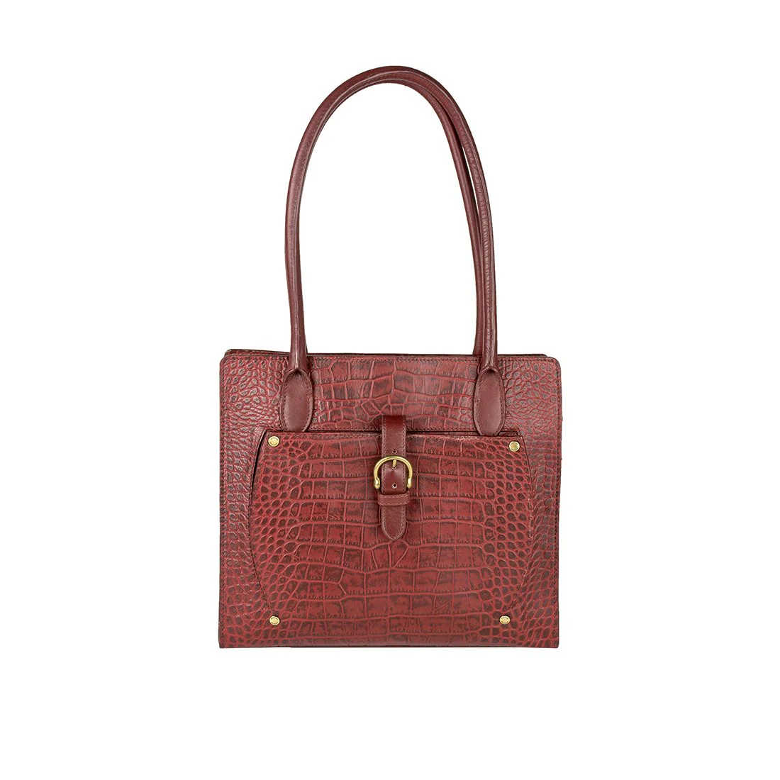 Ee Mercury 02 Red Leather Tote Bag