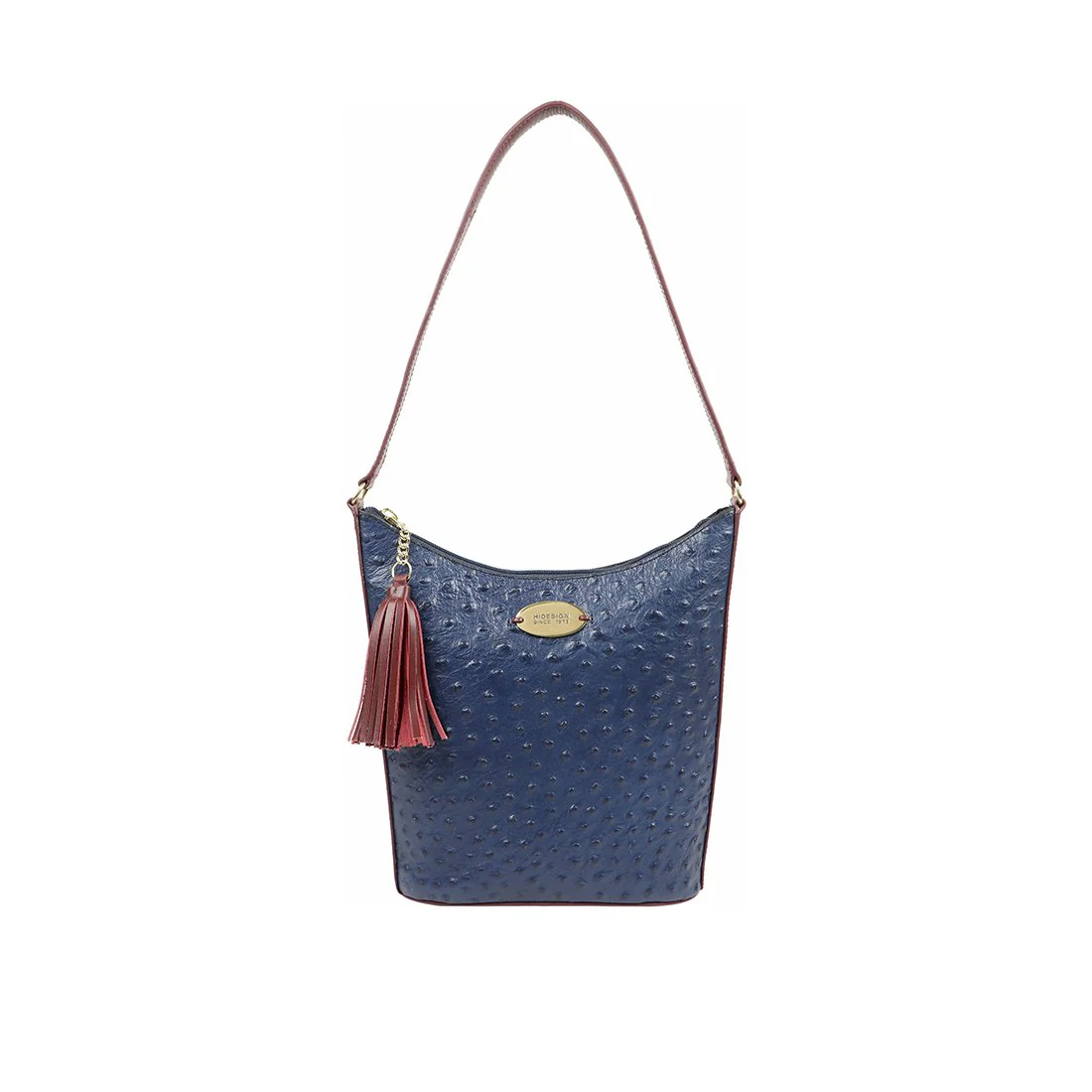Ee Molokini 03 Blue Leather Shoulder Bag