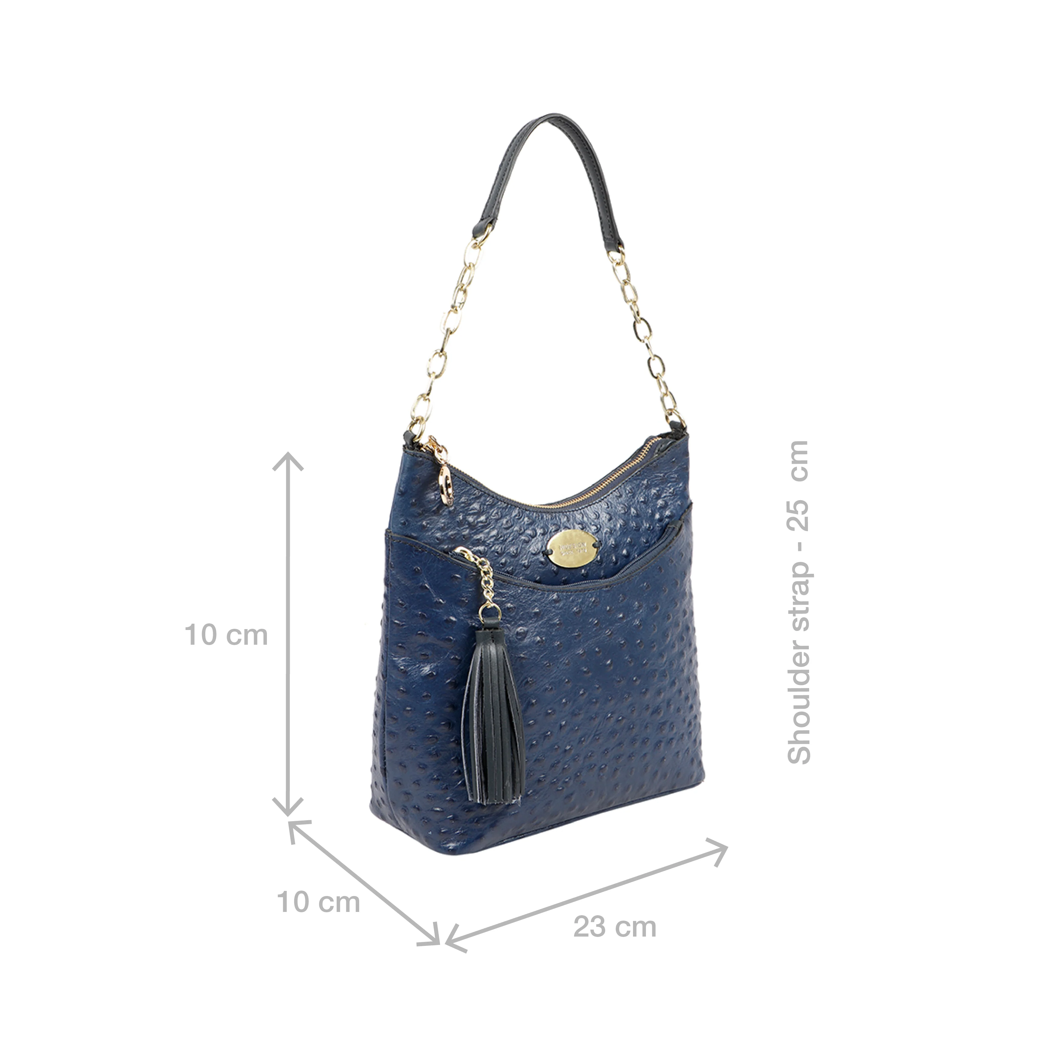 Ee Molokini 04 Blue Leather Shoulder Bag - Image 3