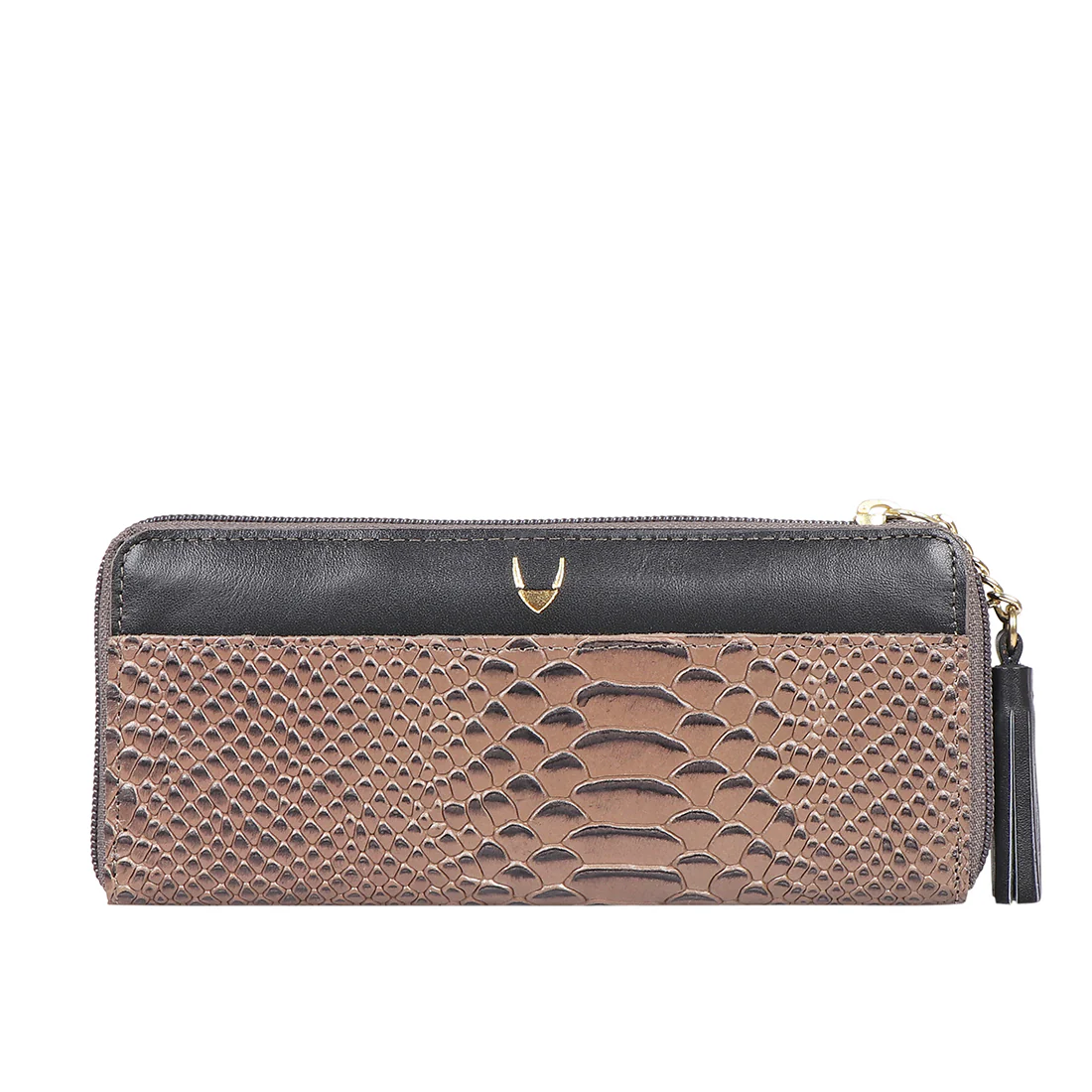 Ee Morocco W1  Grey Leather Zip Around Wallet - Image 4