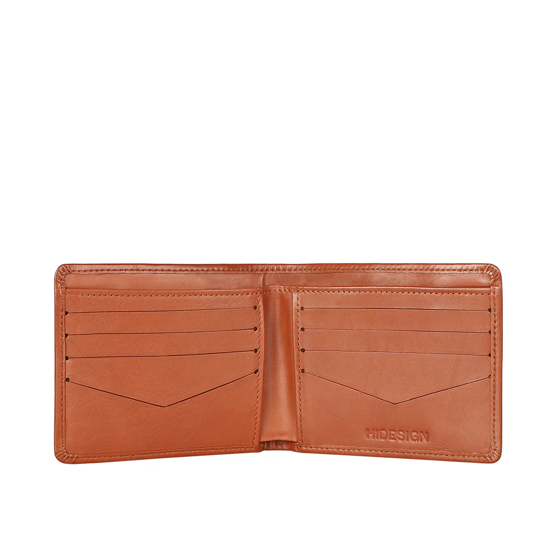 Ee Myw-01A  Tan Leather Bi-Fold Wallet - Image 3